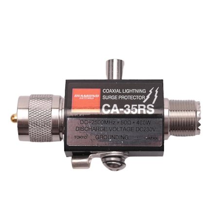 Ca-35rs Koaxial -skydd 0-2500mhz Överspänningsskydd Hane Till Hona Uhf-kontakt -avledare