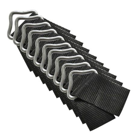 10 st Snabbkoppling Trampolin Triangel Ring V-ringar Hög Hållfasthet Spänne Fjäder Tw 2