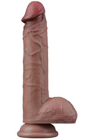 Lovetoy Dual Layered Silicone Dildo 23,5 cm Realistisk dildo