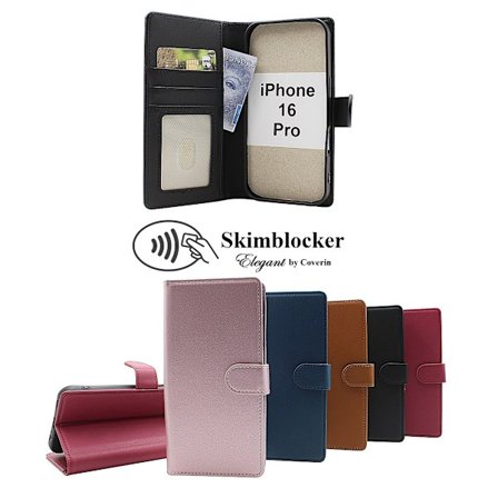 Skimblocker iPhone 16 Pro Plånboksfodral