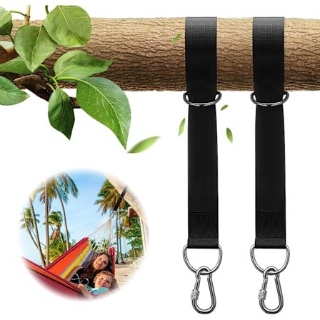 Trægyngeophængsremme, bærbare trægyngeophængssæt, der kan holde op til 2200 lbs, 1,5 m lange remme