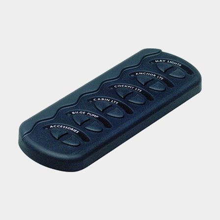 Switch panel BEP Marine Contour Generation II Switch Panel, 16 A, 6 switches, without fuses