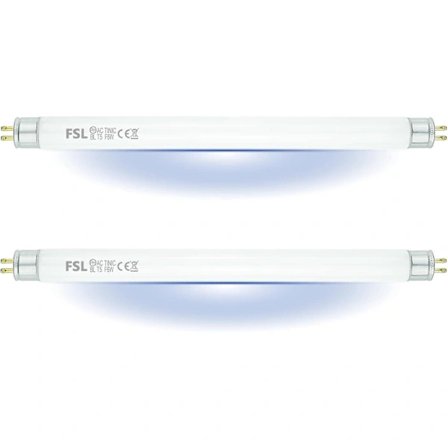 FSL T5 F6W BL Vaihtolamppu Hyönteisansaan, 22,6 cm UV-putki 12 W Hyttystappajalle/Hyönteistappajalle (2 kpl)