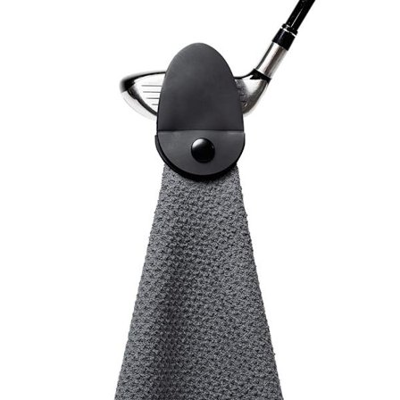 Magneettinen pyyhe, yhteensopiva vahvan golfkärryn tai mailan kahvan kanssa, harmaa