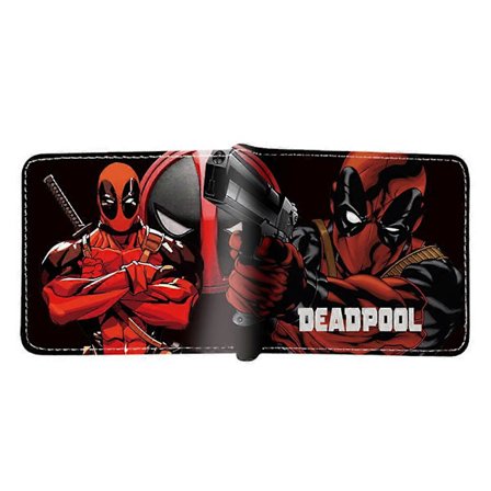 Marvel The Avengers Spiderman Deadpool Superhero PU Nahkainen Lompakko Lapset Pojat Tytöt Lyhyt Kaksinkertainen Lompakot Kortinpidin Kolikkopussi 