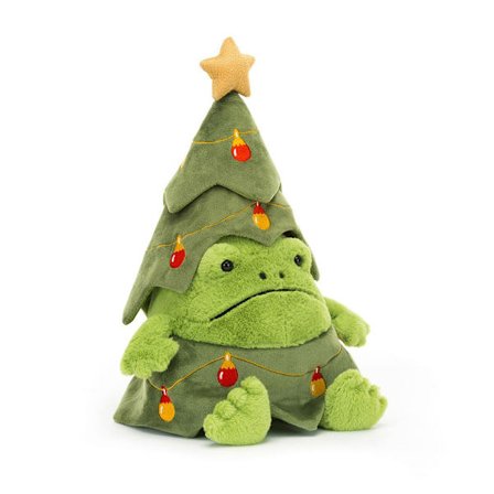 Jellycat 29 cm juletre Ricky Rain Frog plysjleke