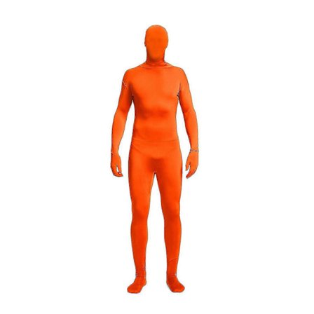 Spandex Drakt Hel Kropp Forsvinnende Mann Drakt Unisex Zentai Drakt (140CM, Oransje)