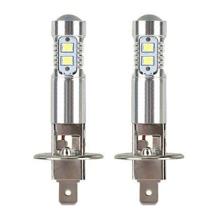 2x H1 LED Forlygtepærer Konverteringssæt Fjernlys Nærlys Tågelygte 100W 6000K