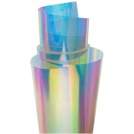 47x100CM Färgad fönsterfilm Regnbåge Iridescent Effekt Fönstertoning Dekorativ