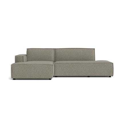 Lyon chaiselong sofa, venstrevendt | open end - Puente Grøn - 278x160x78cm - Slidstærk Chaiselong Sofa med Nozag Fjedre & Bøgetræsramme - Puente Grøn