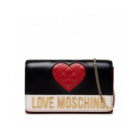 Love Moschino Shoulder clutch Väska jc4061pp1eld100a svart, Dam, Dam, Storlek: ONE SIZE
