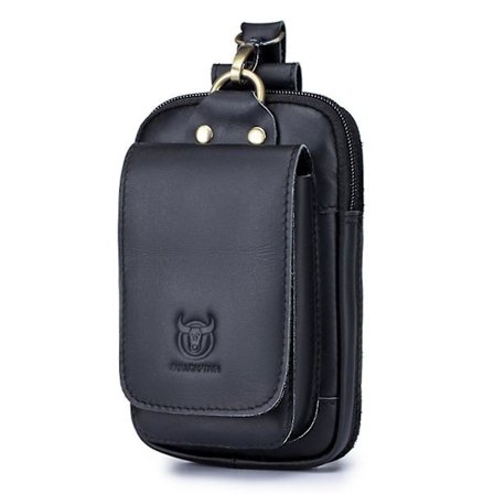 Herre Vintage Lær Belteveske Reise Mobiltelefon Pung Lommebok Midjeveske Fanny Pack