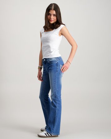 RYVLS Embroidery Jeans Blå Jeans Pige - Kids Brand Store