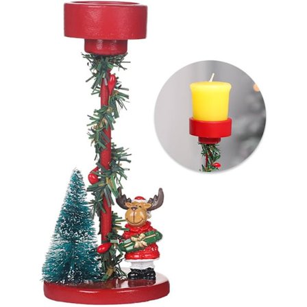 Festliga Ljusstakar i Harts, Ren-dekor för Bordsskiva, Öppen Spis, Fest