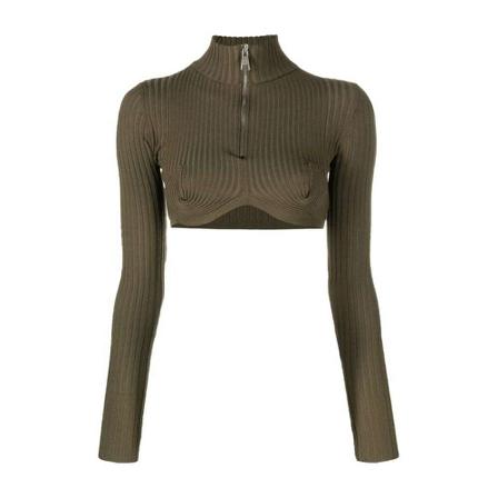 Andrea Adamo Long Sleeve Tops Grøn, Dame