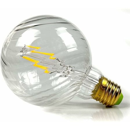 Led-pærer Vintage Led Filament Edison-pære 4W Ikke-dimbar Spesialitet Dekorative lyspærer 220/240V E27 Varmeglød (G95 Klar virvel) KLB