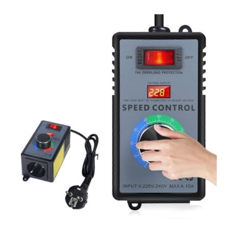 Hastighetsregulator 230 V, Frekvensomvandlare 230 V, Motorspänningsregulator AC 220 V 10 A Högsta effekt 4000 W, EU-kontakt