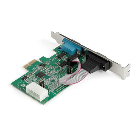 StarTech 2-port PCI Express RS232 Serial Adapter Card, PCIe RS232 Serial Host Controller Card, PCIe to Dual Serial DB9 COM Port Card, 16950 UART,