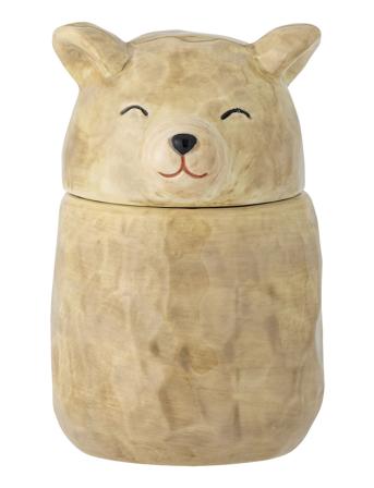 Puk Jar W/Lid Home Kids Decor Decoration Accessories-details Beige Bloomingville