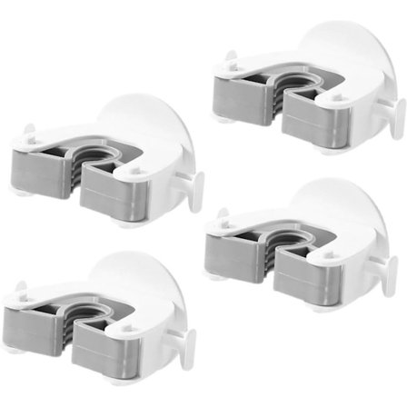 Kosteskaft Holder - 4 stk. Selvklæbende ABS Hængesystem Haveredskaber Værktøj Hvid Stærk Klæber Ingen Boring_yu