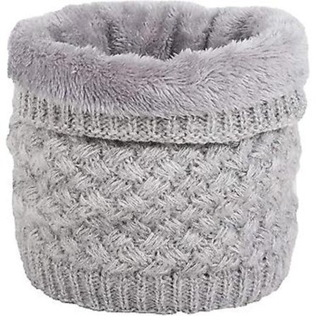 Naisten talvinen kaulahuivit, kaksinkertainen pehmeä fleecevuori, paksu neulottu tyyli 1