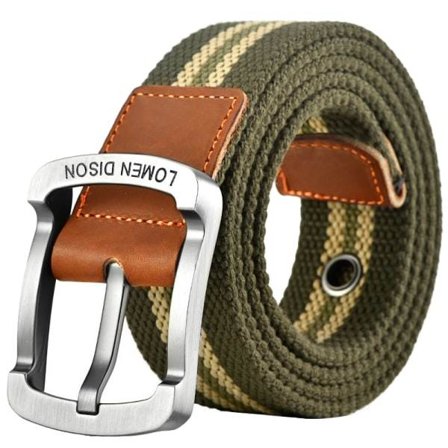 Canvasbälte Herrbälte Dam bälte Casual Byxbälte StudentSpänne 120cm