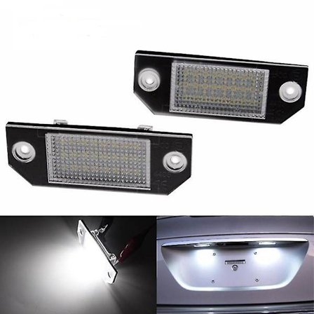 2 stk. LED-nummerpladelys 12V hvidt lys Udskiftning til Ford Focus C-MAX MK2
