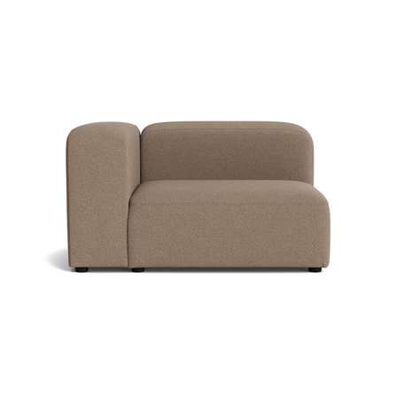 Milo XL hjørnemodul, venstrevendt - Loop Mørk Beige - 100x130x72 - Sofa