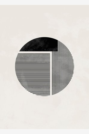 Pelcasa - Juliste Minimalist Round - Beige - Julisteet - - Homeroom