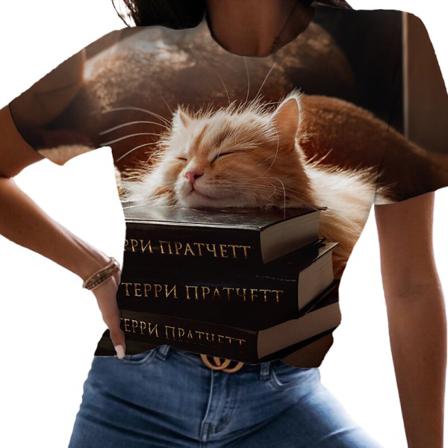 Kortärmade Kvinnor T-shirts Med Rund Hals