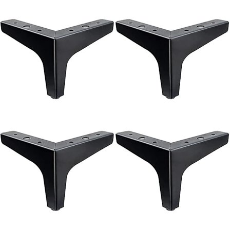 6 tum möbelben, moderna möbelfötter, metallpolerad kromsoffa