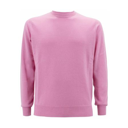 Drumohr O-neck D1K303N_348 Pink, Herre Strik