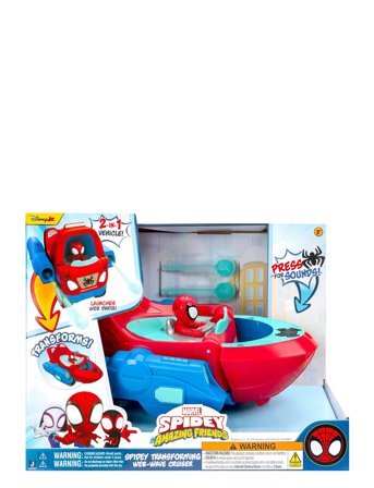 Spider-man Spidey Transforming Web-Wave Cruiser - Red - ONE SIZE