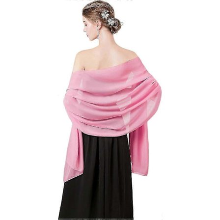 Pehmeät sifonkihuivit, hartiahuivit ja kääreet, jotka sopivat iltapukujen kanssa, häähuivi, morsiusneitojen huivi, sopii naisille