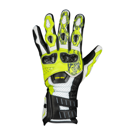 Motocyklové Rukavice IXS Sport RS-200 3.0 Bílá/Žlutá/Černá L