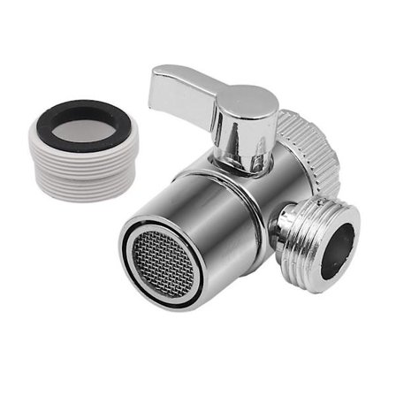 Vattenkran Koppling Switch Kran Adapter Diskbänk Splitter Avledningsventil Bidédusch Köksaccessoarer