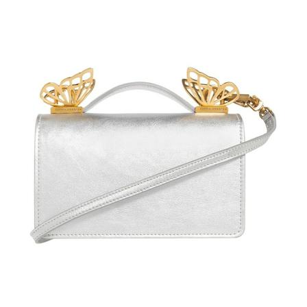 Sophia Webster, ‘Mariposa Mini’ shoulder bag Grijs, Dames, Maat:ONE Size,leer