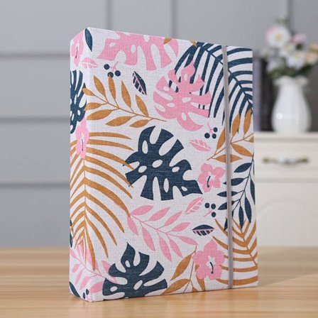 (200 valokuvaa (10x15), Plantainblad) Valokuva-albumi 10x15 200 kuvaa Pellavakannet Valokuvakirja perheelle Hääpäivä Vauva Loma