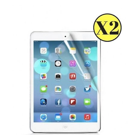 Set med 2 skydd filmer för Apple iPad MINI 1 - MINI 2 - MINI 3 - Ultra hållbart plastskydd mot repor