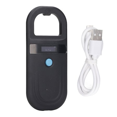 134,2 kHz mikrochiplæser med Bluetooth 0,91 tommer skærm til dyr og kæledyr