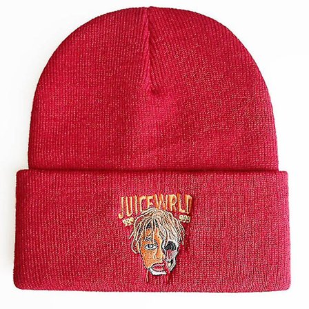 Juice Wrld 999 Beanie Broderi Vinter Hat Bomuldsstrik Hat Skullies Beanies Hat Hip Hop Strik Cap Dropshipping Casual