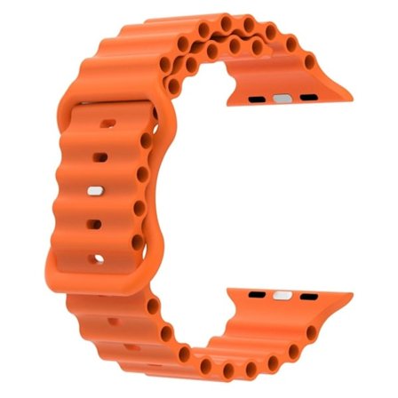 Apple Watch Series 8 (41mm) ocean band style silikone urrem - Orange