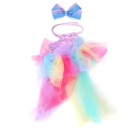 Färgglada glitterklänningar och kjolar för 18-tums dockor, accessoarer för dockor, present