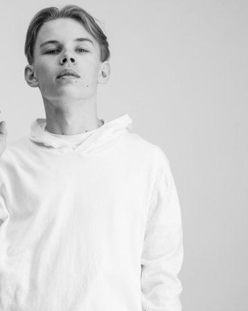 Grunt Jon Hood Knit Crèmekleurig Hoodies Jongens - Kids Brand Store