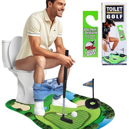 Toalettgolfspel - Minigolf på toaletten