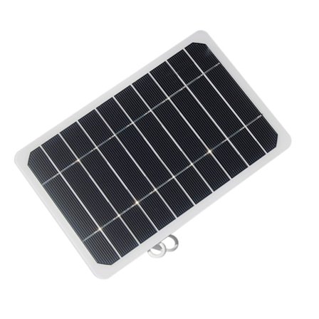 Vattentät Solcellsladdare för Övervakningskameror, Högeffektiv 5V1A med USB-kabel