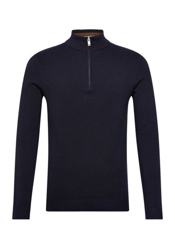 Lindbergh | Structure Zip Neck Knit | L