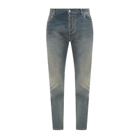 Balmain, Jeans Grijs, Heren, Maat:W34