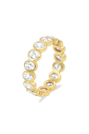 Diamond Band Ring Oval Gold 58