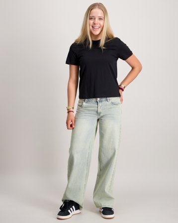 VERO MODA VMPAULINA SS T-SHIRT GA JRS GIRL Svart T-skjorter Jente - Kids Brand Store